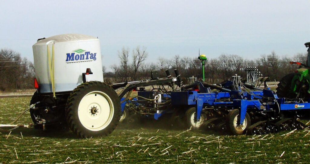 Montag Liquid Tank on Auto-Steer Cart