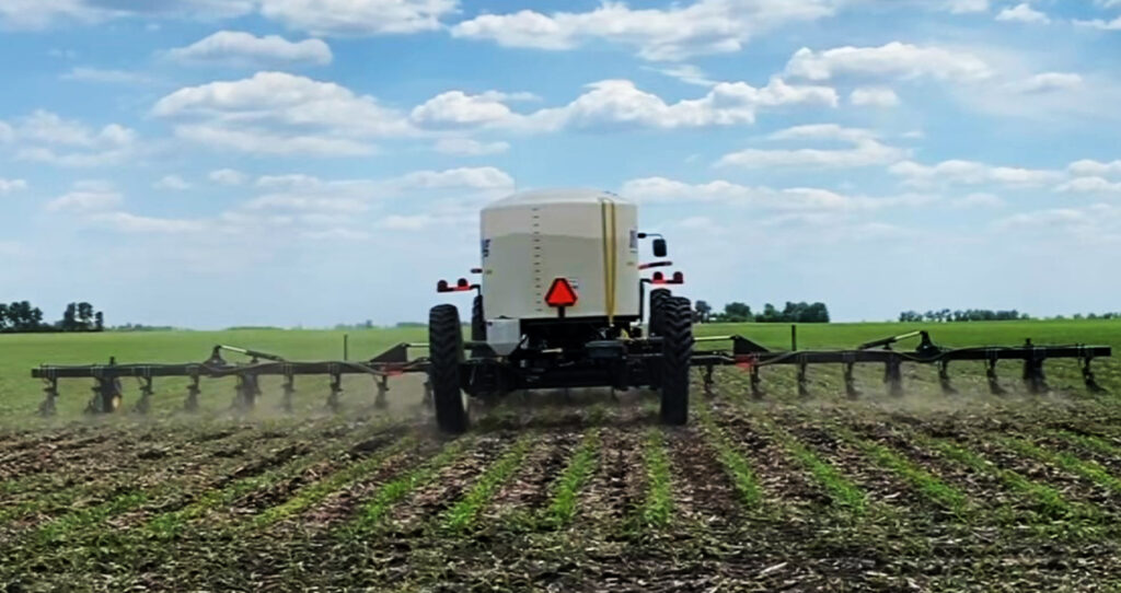 Montag Liquid Tank on Auto-Steer Cart